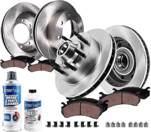 Miniatura 15 de Detroit Axle - Kit de frenos para Toyota Camry 2005-2006 [modelos XLE SE], frenos de disco Rotores Pastillas de freno de cerámica Reemplazo: 11.65