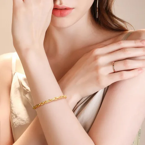 Miniatura 5 de Gold Bracelets for Women 14K Gold Bracelet Dainty Bracelets for Womens Braided Chain Bracelet for Women Men 6.577.589in