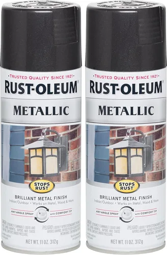 Miniatura 9 de Rust-Oleum 7274830 Pintura en aerosol metálica que detiene la oxidación, 11 oz, latón antiguo