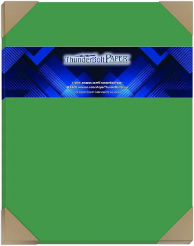 Miniatura 13 de 125 verde brillante 65lb Cubierta Papel de tarjeta – 3" x 5" (3X5 pulgadas) Foto Card Tamaño del marco – 65 libras/libra peso ligero cartulina