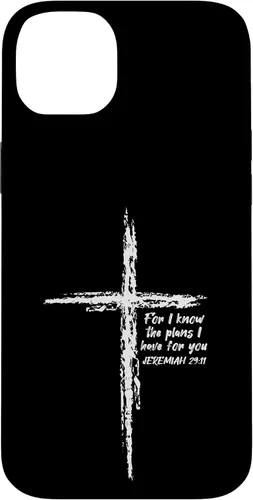 Miniatura 15 de Cross I Know The Plans Verse Bible Jesus God - Funda de regalo cristiana para iPhone 17