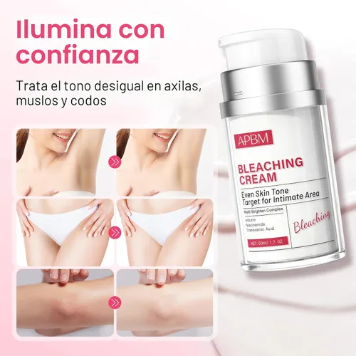 Miniatura 3 de APBM Crema aclaradora de la piel para áreas íntimas con niacinamida, arbutina, ácido tranexámico y vitamina C, tono de piel uniforme para cuerpo