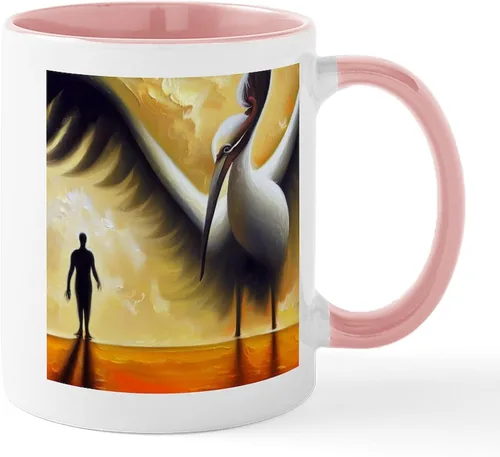 Miniatura 24 de CafePress Mug Stork - Taza de café de cerámica (11.0 fl oz)