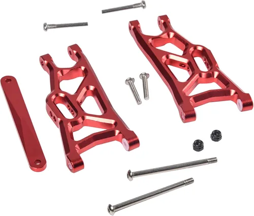 Miniatura 2 de Hosim Juego de brazos A de suspensión delantera y trasera de aluminio a control remoto, barra de amarre para 1/10 Slash 2WD RC Car Upgrade Parts Hop