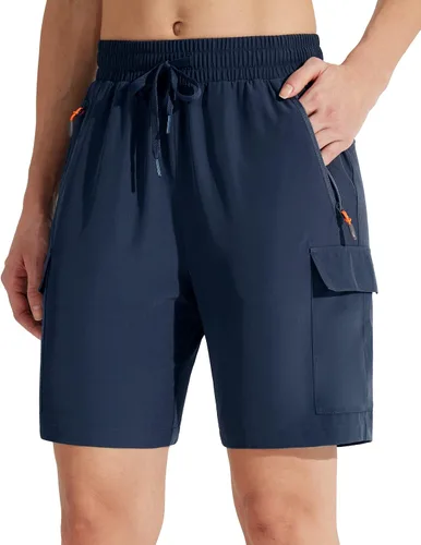 Libin Pantalones cortos tipo cargo de senderismo para mujer, de 7 pulgadas, 9 pulgadas, casuales, para golf, atléticos, ligeros, de secado rápido,