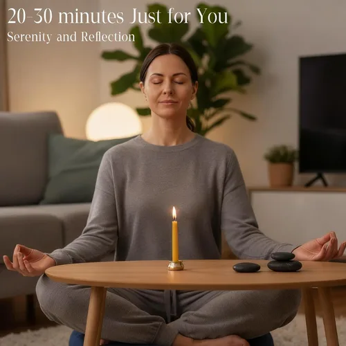Miniatura 2 de Velas de meditación de cera de abeja de 20 minutos, paquete de 12 velas de cera de abeja con portavelas de latón, mini velas de oración de cera