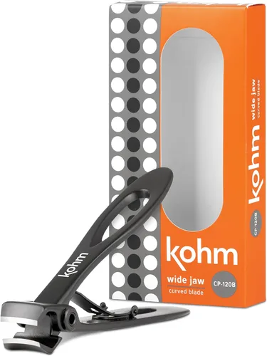 KOHM Cortauñas para uñas gruesas, resistente, afilado, de boca ancha, profesional, para uñas y pies para hombres, mujeres y personas mayores, color