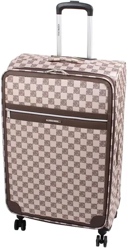Miniatura 86 de Steve Madden Equipaje de diseñador, Chalet Gris Claro, Juego de maleta giratoria ligera expandible de 3 piezas - Juego de viaje