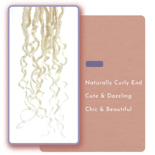 Miniatura 6 de BOHOBABE Rastas Falsas de Cabello de Ganchillo de 30 Pulgadas, Rastas Suaves Boho de Ganchillo con Puntas Rizadas, Rastas Largas de Diosa Bohemia