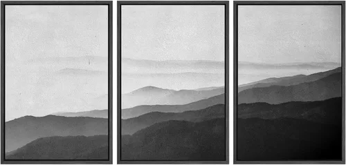 Miniatura 180 de SIGNWIN Lienzo enmarcado para pared, arte con pinceladas de flujo neutro en tonos beige abstractos, ilustraciones, arte moderno, decorativo