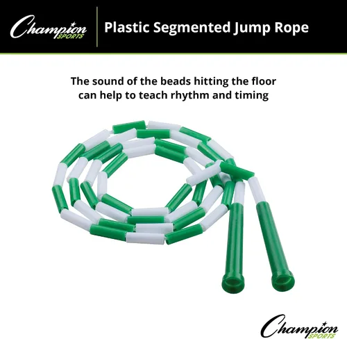 Miniatura 4 de Champion Sports Plastic Segmented Jump Rope Multi (6 pies)