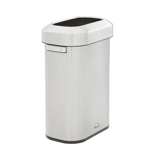 Miniatura 11 de Rubbermaid Commercial Products Refine - Contenedor de basura decorativo, 23 galones, redondo de acero inoxidable para oficinas, centros comerciales
