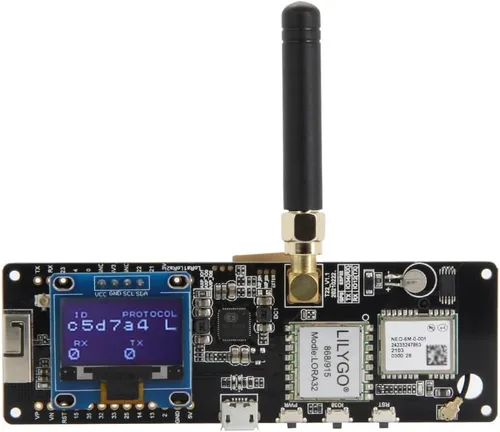 Miniatura 4 de LILYGO T-Beam LORA32 915MHz ESP32 WiFi BLE CH9102F chip TTGO placa de desarrollo soldado módulo OLED