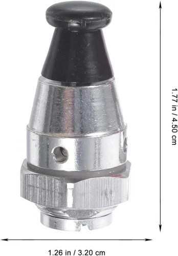 Miniatura 5 de Válvula de seguridad de repuesto para olla a presión, paquete de 2 accesorios universales de limitación de presión de 1.41 x 0.70 x 0.70 pulgadas