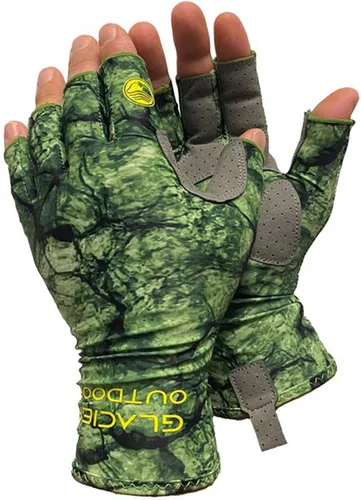Glacier Glove Islamorada 50+ Sun Protection Durable Lightweight Breathable Quick-Dry Fingerless Outdoor Fishing Sun Glove