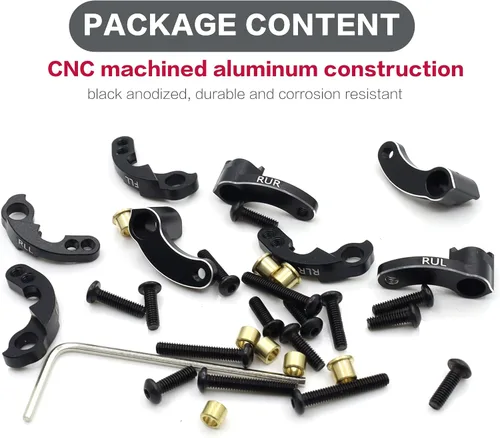 Miniatura 6 de Aluminio RC Shock Flex cuchillas montaje de choque ajustable para TRX4M 1/18 RC Crawler Upgrade