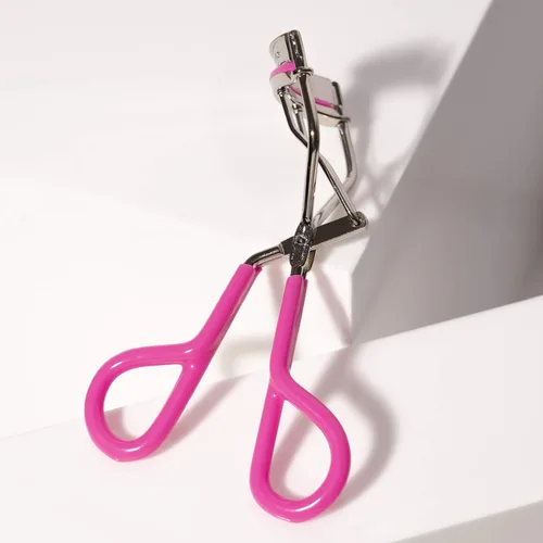Miniatura 5 de Tweezerman Rizador de pestañas de agarre cómodo rosa neón - Herramienta de pestañas de maquillaje para todas las formas de ojos