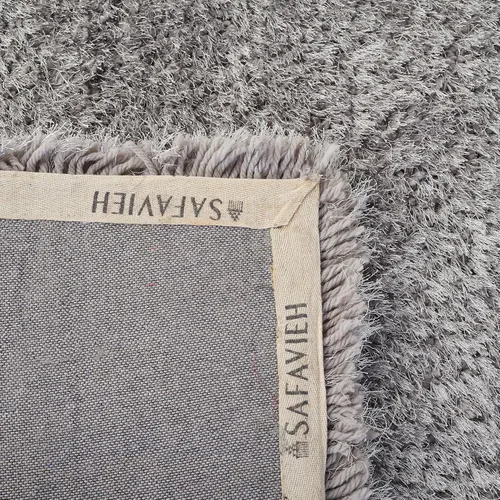 Miniatura 8 de SAFAVIEH Luxe Shag Collection - Alfombra de pasillo, 2 pies 3 pulgadas x 6 pies, color gris, glamour hecho a mano, 3.2 pulgadas de grosor, ideal