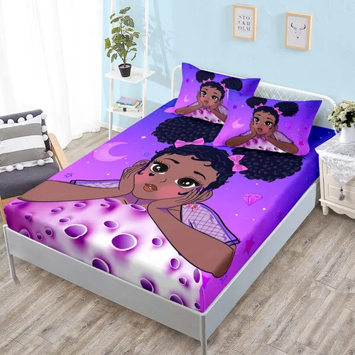 Miniatura 10 de HOSIMA Juego de ropa de cama, sábanas de microfibra de bolsillo profundo tamaño Queen de 61"×81" con 2 fundas de almohada, ropa de cama