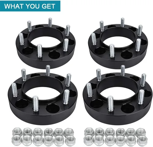 Miniatura 67 de IRONTEK Espaciadores de rueda de 2 pulgadas de 0.236 x 5.315 in para F150 (orificio de cubo de 3.429 in, pernos M14x2) 0.236x5.315 in a 0.236x5.315