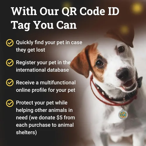Miniatura 3 de Placa de identificación de perro con código QR, placa de identificación de mascota silenciosa grabada con perfil en línea («Bingo Bone»)