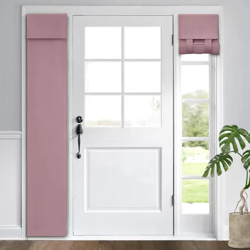 Miniatura 120 de HOMEIDEAS Cortinas Opacas para Aula para Puerta Principal, Cubierta de Ventana de Puerta de Aula, Persianas de Privacidad con Aislamiento Térmico