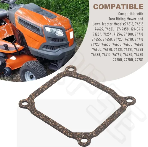 Miniatura 6 de 120-4206 Junta de tapa de válvula compatible con cortacésped Exmark Toro TimeCutter, compatible con modelos 74616, 74629, 74621, 127-9358