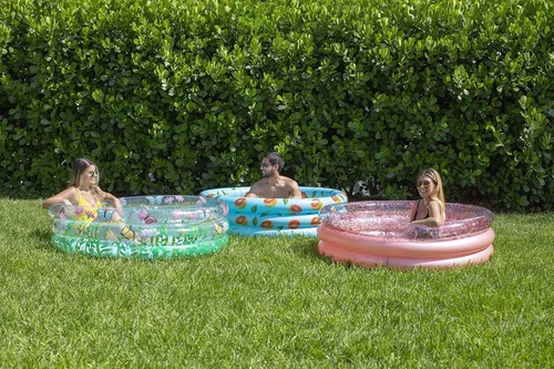 Miniatura 2 de Poolcandy Piscinas inflables para hasta 3 adultos (impresionante jardín, flor y mariposa impresión piscina inflable)