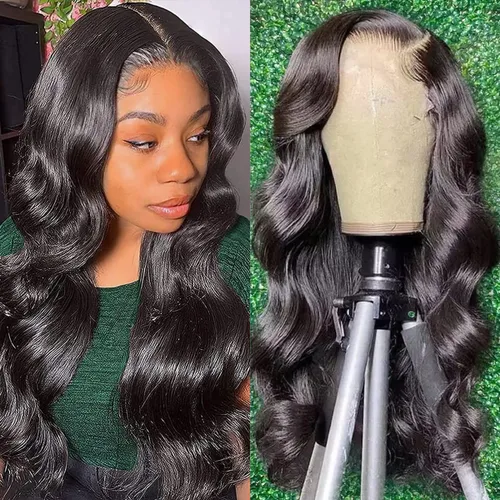 Miniatura 21 de Pelucas de cabello humano brasileño ondulado con encaje frontal HD de 13 x 4 pulgadas, sin pegamento, densidad del 150 %, línea de cabello natural