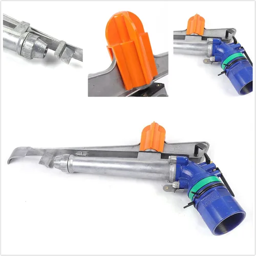 Miniatura 7 de DNYSYSJ Rociador de riego agrícola de 2.6 pulgadas, caudal de 73 GPM, riego de césped para jardín, granja, riego de césped de 262 pies, pistola