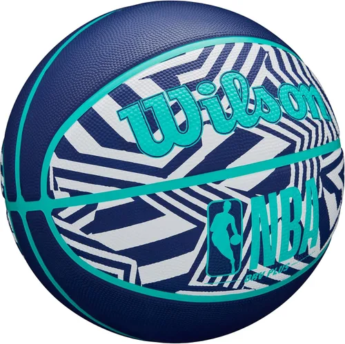 Miniatura 2 de WILSON NBA DRV Plus Dazzle Camo - Baloncesto para exteriores, índigo/verde azulado, tamaño 7-29.5 pulgadas Dazzle Camo Indigo/Verde azulado