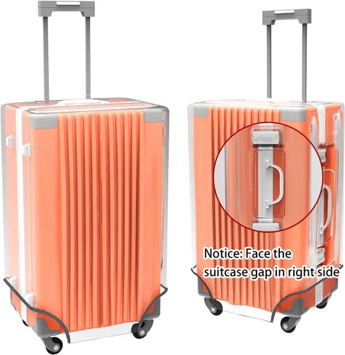 Miniatura 3 de Funda protectora de PVC transparente para maleta, de 24 pulgadas, aprobada por la TSA, 22-25 pulgadas