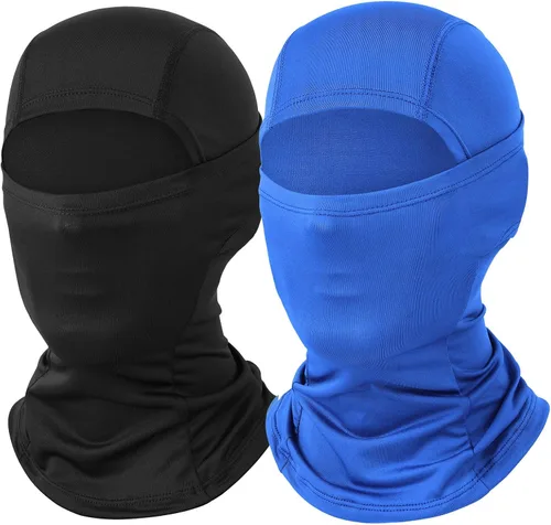 Miniatura 15 de Máscara de esquí para hombre, paquete de 2 pasamontañas, máscara facial para mujer, máscara de verano Shiesty, máscara de casco de motocicleta