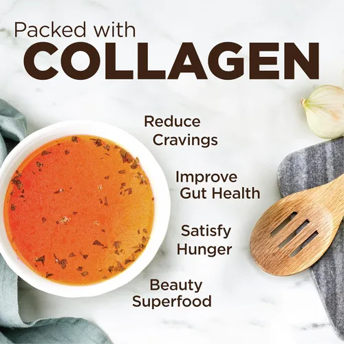 Miniatura 3 de Country Farms Caldo Desnatado Instantáneo de Hueso de Res, 10G de Proteína, Colágeno Tipo III, Promueve una Mejor Digestión, Salud de los Huesos