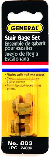 Miniatura 2 de General Tools Juego de medidores de escalera de latón #803, 2 piezas