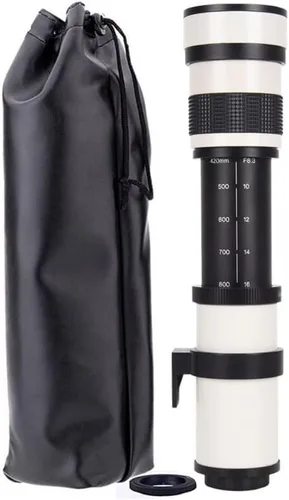 Miniatura 8 de JINTU 420-1600mm F/8.3 Lente de Zoom Telefoto Enfoque Manual para Lentes de Montura EF de Canon 4000D 2000D 1200D T8i T7 T7i T6 T6s T6i T5 T5i 80D