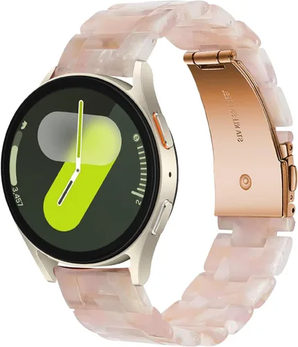 Miniatura 13 de Miimall Correa de resina para Samsung Galaxy Watch 7/6/5/4 1.575 in 1.732 in, 0.787 in de ancho, correa ligera y elegante para Galaxy Watch FE 1.575