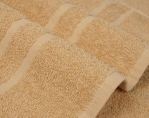Miniatura 8 de Toallas de baño básicas medianas de 24 x 48 pulgadas, paquete de 6, color beige, suaves y absorbentes, toallas de algodón multiusos para baño, spa