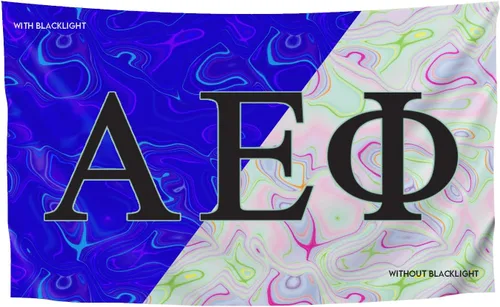 Miniatura 8 de Greek Club Sorority & Fraternity - Bandera de luz negra, 3 pies x 5 pies, licencia oficial, tapiz, exhibición, poliéster, pancarta de letras, CHI