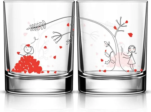 Miniatura 10 de BoldLoft Vasos para beber con texto en inglés «Say I Love You His and Hers», regalos para ella, esposa, novia, pareja para San Valentín, Di te amo