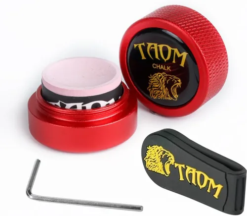 Miniatura 28 de TAOM - Soporte para tiza de billar, herramienta práctica redonda, accesorios de billar, mini estuche magnético para punta de tiza, contenedor