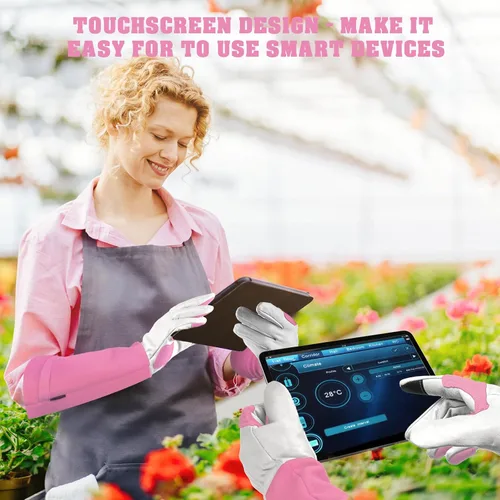 Miniatura 6 de Guantes largos de jardinería para mujeres/hombres, guantes de poda de rosas a prueba de espinas, guantelete resistente, el mejor regalo de jardín