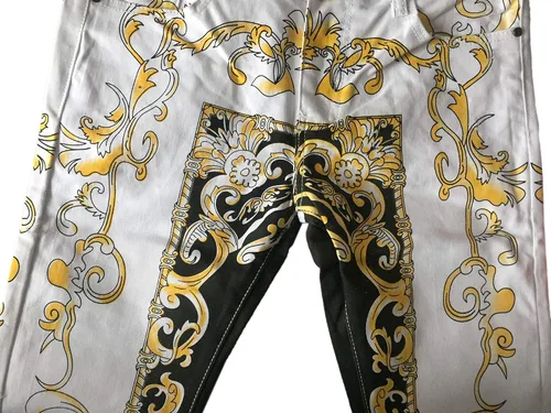 Miniatura 96 de Enrica Pantalones vaqueros estampados casuales para hombre