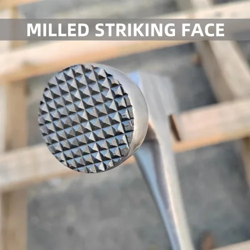 Miniatura 2 de BUSKPOK - Hacha de martillo para paneles de yeso, herramienta de tablero de pared de 14 onzas con cara fresada