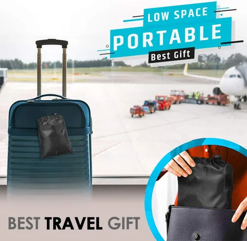 Miniatura 4 de Reposapiés de avión – Reposapiés para artículos esenciales de viaje en avión, hamaca portátil para debajo del escritorio para tren, autobús, vuelo