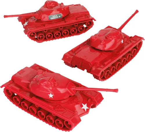Miniatura 10 de TimMee - Tanques de juguete para hombres de plástico del ejército - Negro WW2 3pc - Hecho en Estados Unidos