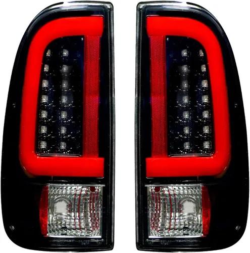 RECON - Compatible con Ford Super Duty 2008-2016 (F250, F350, F450, F550) Luces Traseras OLED Premium Ultra Brillantes, Señales de Giro Rojas, Luces