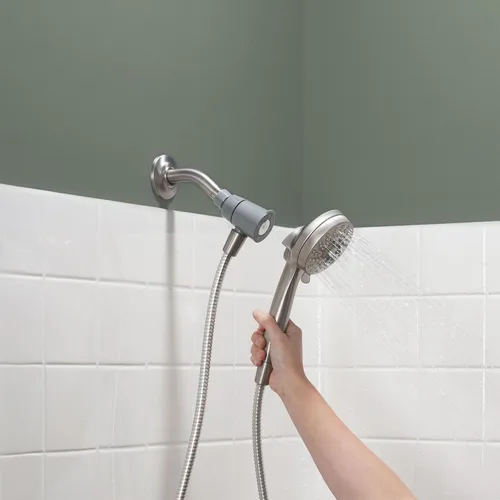 Miniatura 9 de Ducha Moen, de mano magnética con cabezal rociador de seis funciones y sistema de acoplamiento Eco-Performance, 26100EPSRN color fantasía