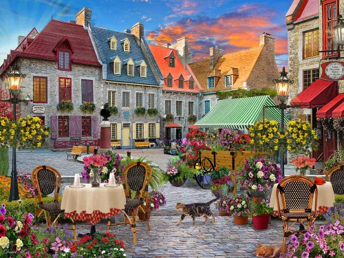 Vermont Christmas Company Village Square - Rompecabezas de 550 piezas