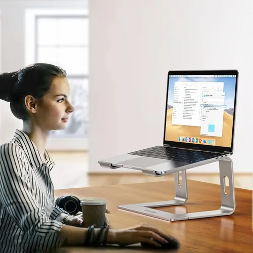 Miniatura 7 de BESIGN LS03 - Soporte elevador de aluminio para laptop, ergonómico y desmontable, elevador para computadora, compatible con MacBook Air, Pro, Dell
